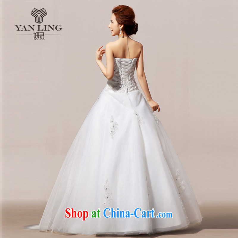 2015 new wedding tail winter wedding wedding wiped his chest wedding dresses long skirt HS 80 white XL, her spirit, and shopping on the Internet