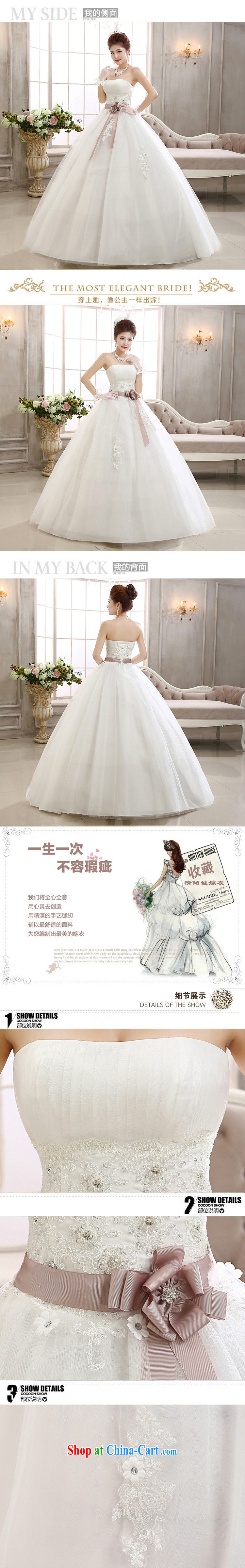 2015 new spring white erase chest bridal with bowtie pregnant women married stylish wedding dresses HS 558 white XXL pictures, price, brand platters! Elections are good character, the national distribution, so why buy now enjoy more preferential! Health