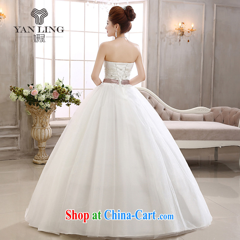2015 new spring white bare chest bridal with bowtie pregnant women married stylish wedding dresses HS 558 white XXL, her spirit, and shopping on the Internet