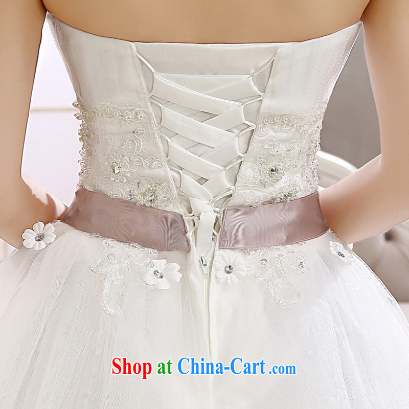 2015 new spring white bare chest bridal with bowtie pregnant women married stylish wedding dresses HS 558 white XXL, her spirit, and shopping on the Internet