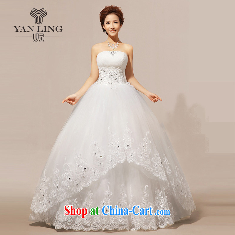 2015 new winter wedding wedding erase chest Korean wedding dresses wedding dresses with HS 237 white L, her spirit, and on-line shopping