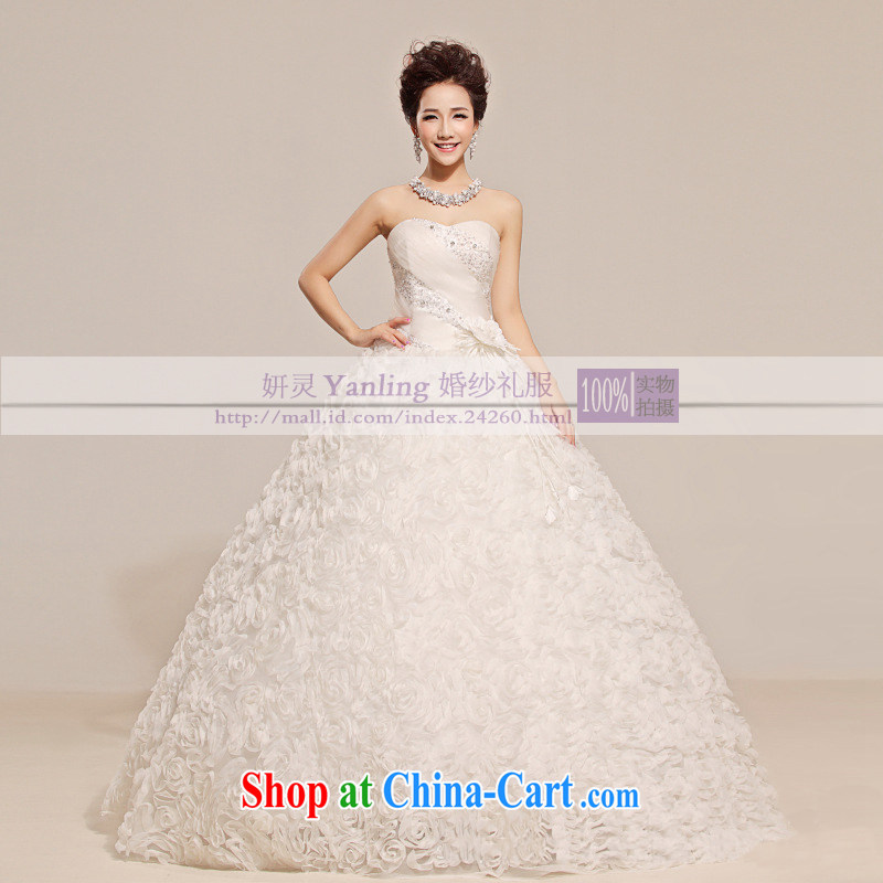 2015 new Mary Magdalene flowers chest waist with flowers skirts wedding white XL, her spirit, and, shopping on the Internet