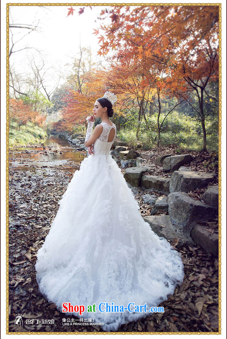 The bride's wedding winter wedding dresses new 2015 field shoulder lace wedding dresses 2541 white M pictures, price, brand platters! Elections are good character, the national distribution, so why buy now enjoy more preferential! Health