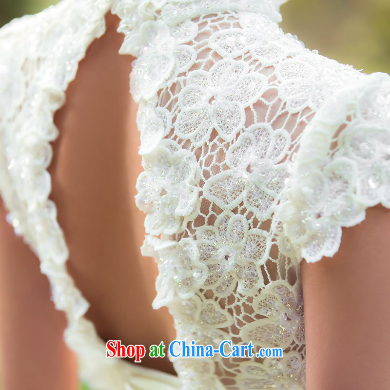 The bride's wedding dresses new 2015 original wedding dream forest lace a shoulder 2528 white M, the bride, shopping on the Internet