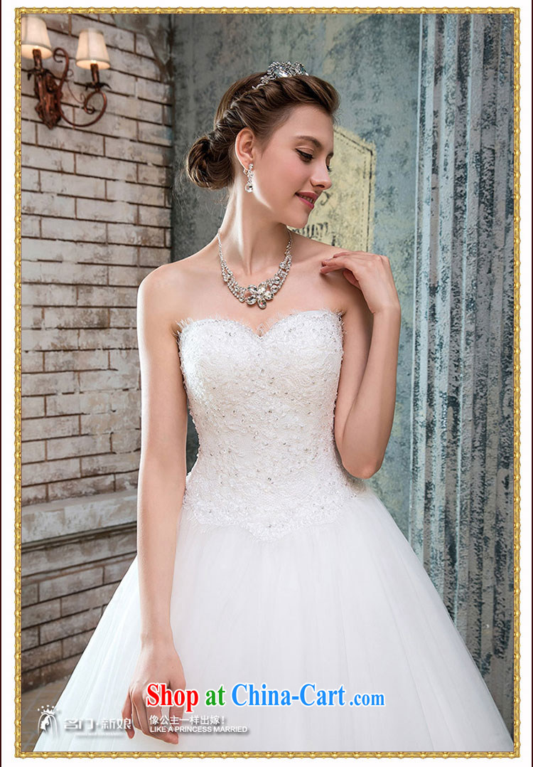 The bride's wedding dresses new 2015 lace bare chest wedding with shaggy Princess wedding 965 white L pictures, price, brand platters! Elections are good character, the national distribution, so why buy now enjoy more preferential! Health