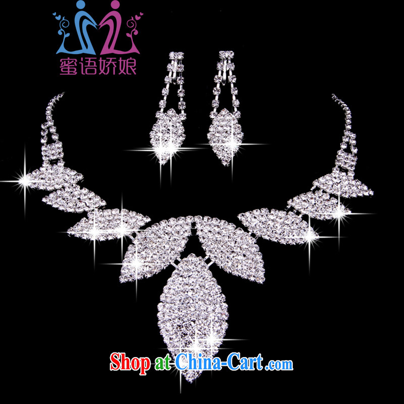 Honey, bride wedding accessories bridal jewelry wedding accessories kit link marriage and wedding Korean jewelry set necklace jewelry set link