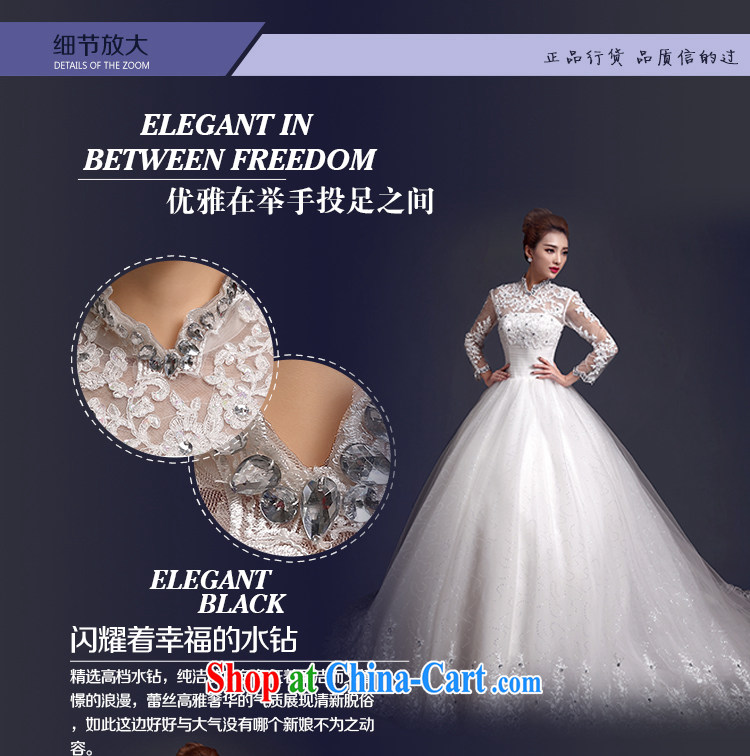 The color is still Shakespeare's Bride With wedding dresses 2015 new wedding dresses, winter thick retro back exposed long-sleeved wedding tail winter white high-end made pro-contact Customer Service MM pictures, price, brand platters! Elections are good character, the national distribution, so why buy now enjoy more preferential! Health