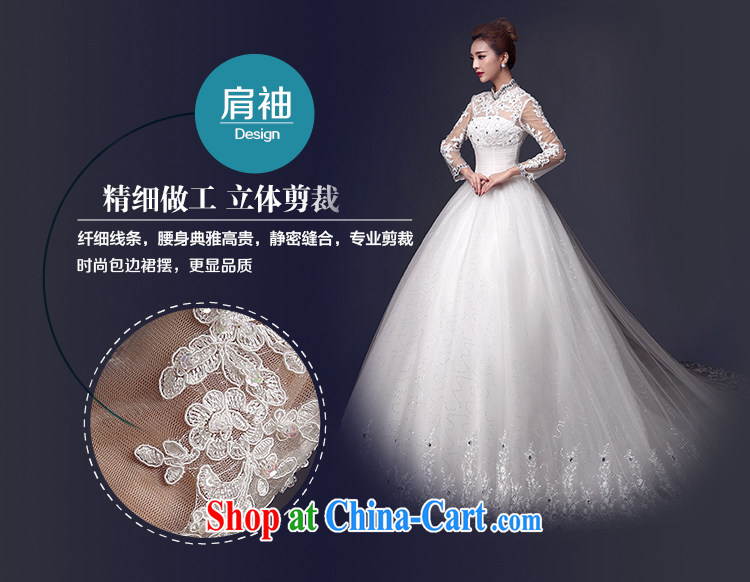 The color is still Shakespeare's Bride With wedding dresses 2015 new wedding dresses, winter thick retro back exposed long-sleeved wedding tail winter white high-end made pro-contact Customer Service MM pictures, price, brand platters! Elections are good character, the national distribution, so why buy now enjoy more preferential! Health