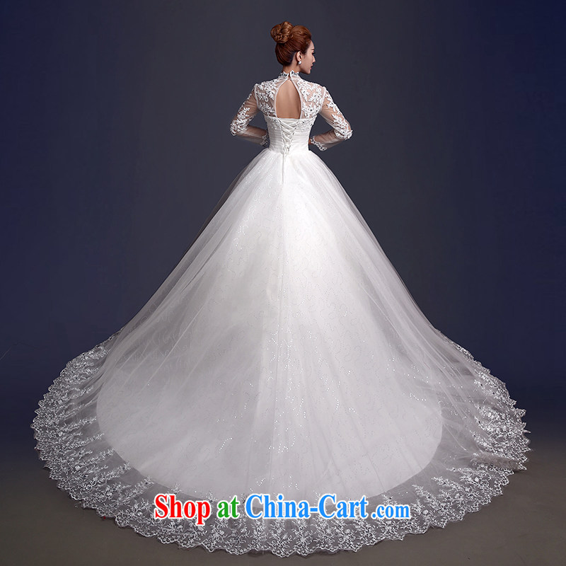 The color is still Shakespeare's Bride With wedding dresses 2015 new wedding dresses, winter thick retro back exposed long-sleeved wedding tail winter white high-end made pro-contact Customer Service MM, the color is Windsor, shopping on the Internet