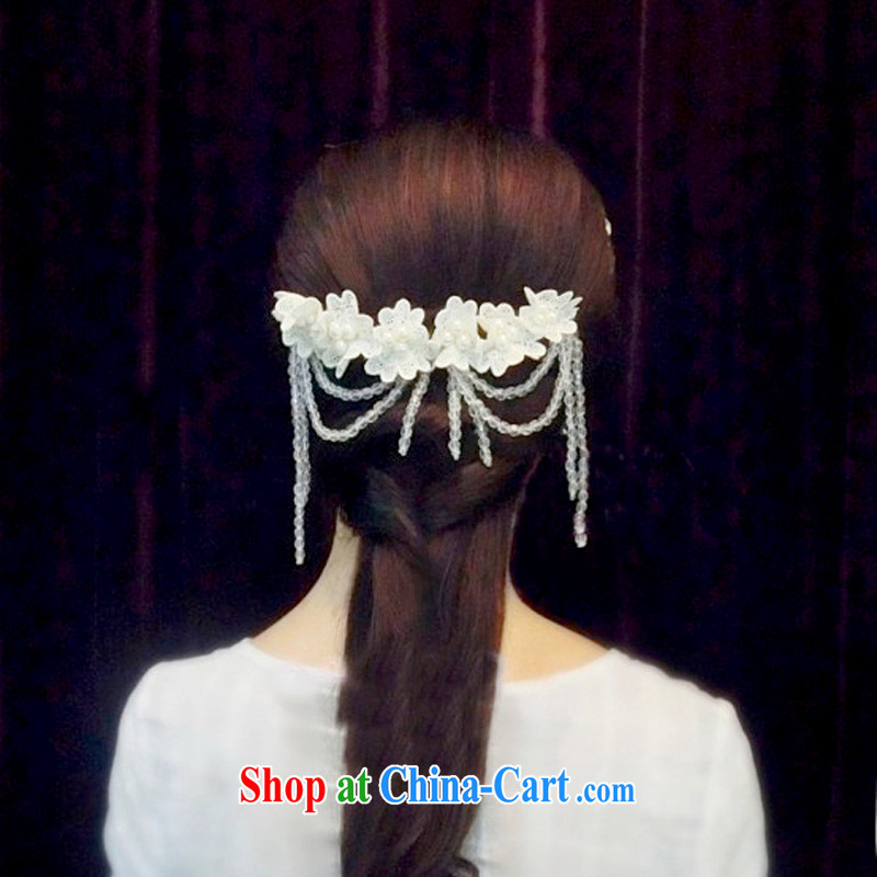 (Quakers, Korean-style bridal headdress crystal-su and ornaments ornaments for wedding dresses accessories jewelry white and blue friends (LANYI), shopping on the Internet