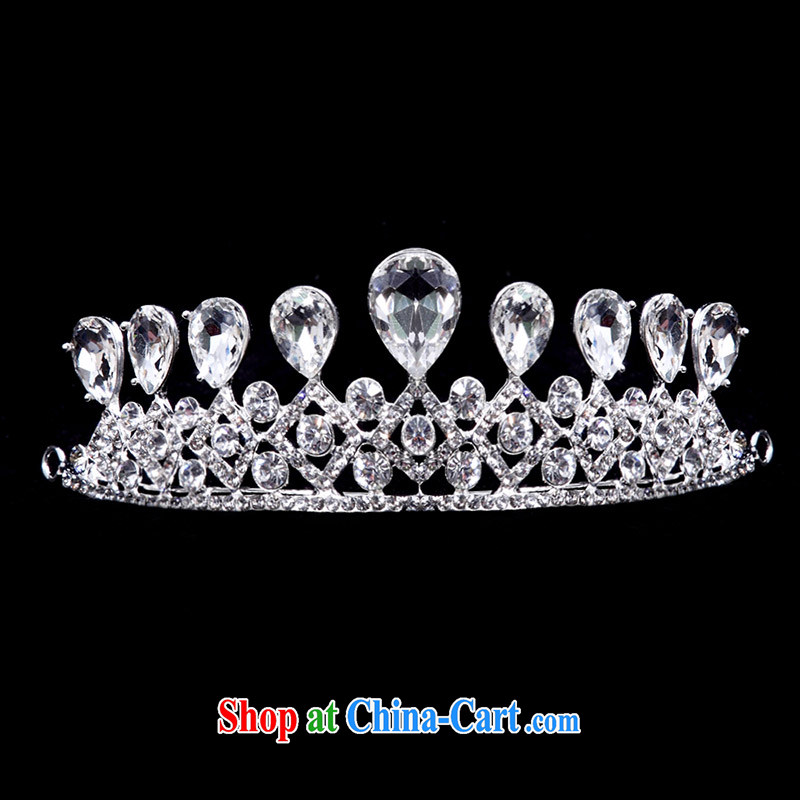 The bride's bridal headdress bridal accessories bridal jewelry and ornaments wedding Crown 098 silver, a bride, and, on-line shopping