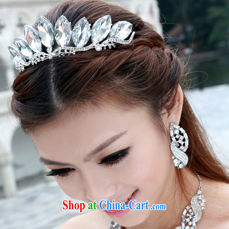 The bride's bridal headdress bridal accessories bridal jewelry and ornaments wedding Deluxe Crowne Plaza 096 silver, a bride, and shopping on the Internet