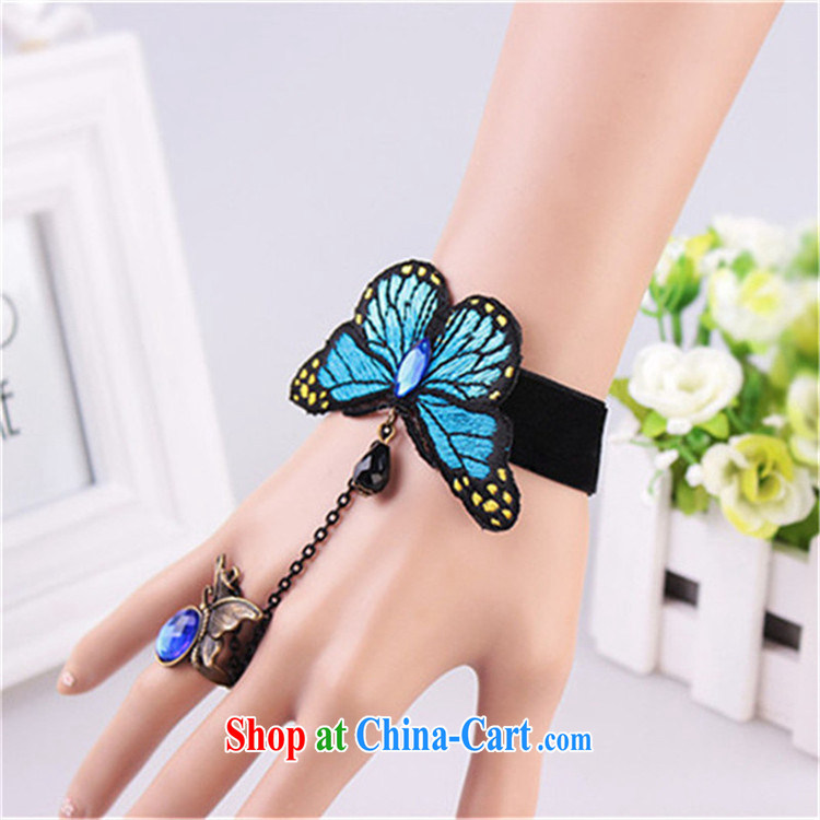 Han Park (cchappiness) retro lace female ornaments Kit butterfly hand chain boutique crystal hand chain blue pictures, price, brand platters! Elections are good character, the national distribution, so why buy now enjoy more preferential! Health