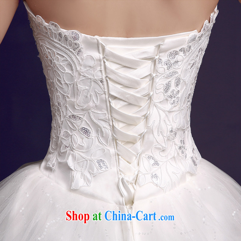 The color is still SA 2015 new wedding dresses Korean wiped his chest and stylish with a strap bridal wedding fall and winter thick wedding white XXL, the color is still Windsor, shopping on the Internet