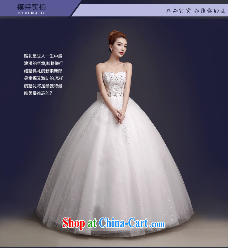 The color is still SA 2015 Korean Bridal Fashion white tie Lace Embroidery parquet drill shaggy dress dress wiped his chest, wedding white white high-end made pro-contact Customer Service MM pictures, price, brand platters! Elections are good character, the national distribution, so why buy now enjoy more preferential! Health