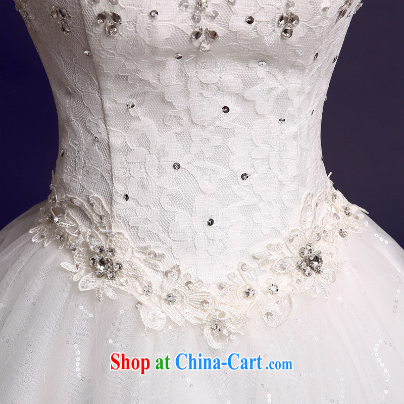 The color is still Windsor wedding dresses new 2015 spring wood drill lace bare chest strap with sweet Princess graphics thin large, white white high-end up doing pro-contact Customer Service MM, the color is still Windsor, shopping on the Internet