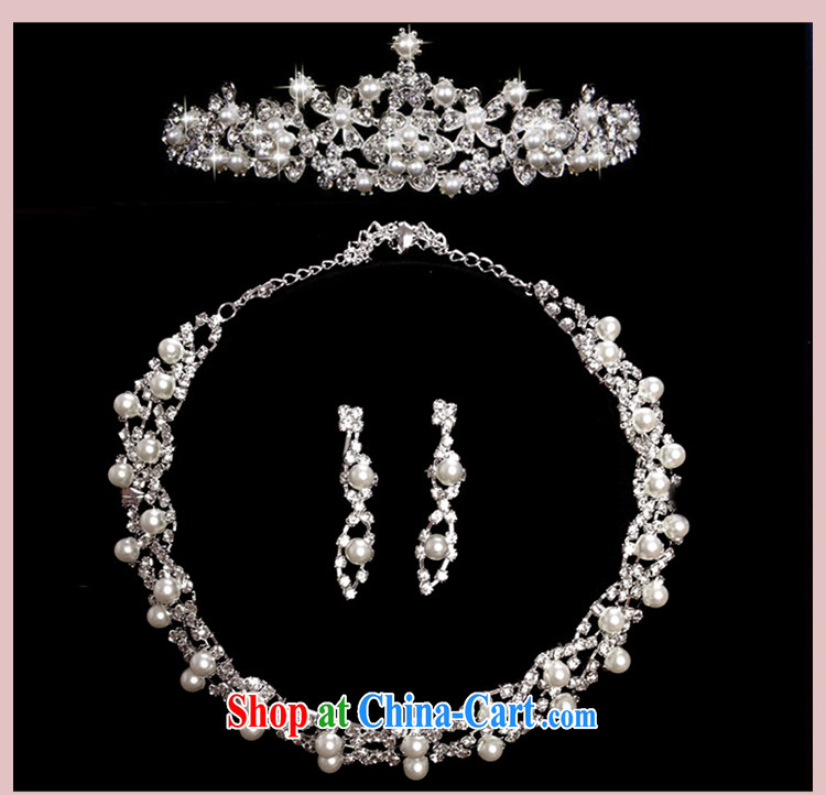 Friends, bridal wedding dresses accessories Korean version of Crown and ornaments necklace earrings 3 piece jewelry bridal wedding jewelry 3-piece set of pictures, price, brand platters! Elections are good character, the national distribution, so why buy now enjoy more preferential! Health