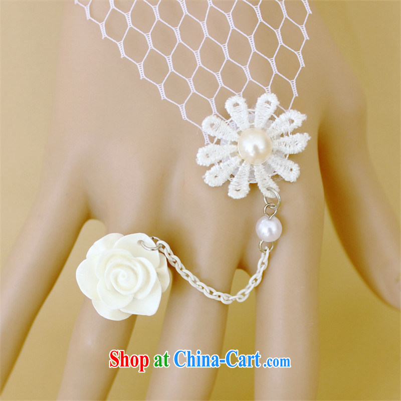 Han Park (cchappiness) Korean version White Rose lace Pearl girl jewelry bracelet with rings the product link bridal jewelry, Han Park (cchappiness), and, on-line shopping