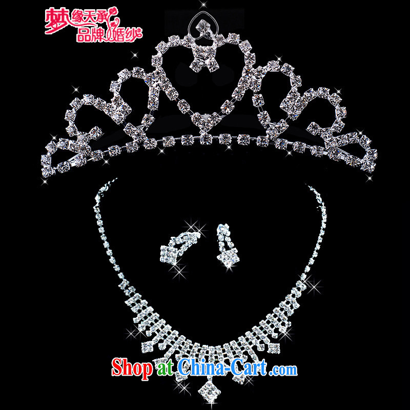 Dream of the day 2015 bridal necklace flash, drilling bridal suite link bridal jewelry XL 158 necklace Crown earrings kit