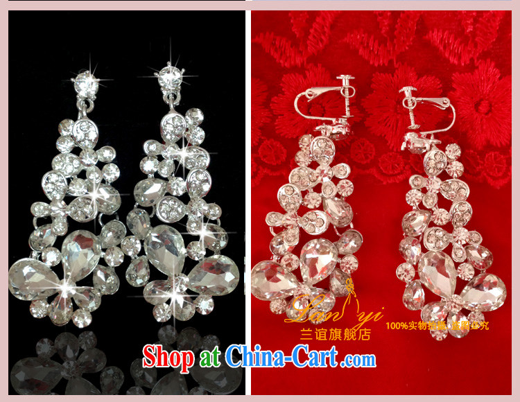 (Quakers, Korean water drill ear earrings bridal wedding dresses dresses accessories, no if they pierced their ears pendants earrings water drilling silver butterfly pictures, price, brand platters! Elections are good character, the national distribution, so why buy now enjoy more preferential! Health