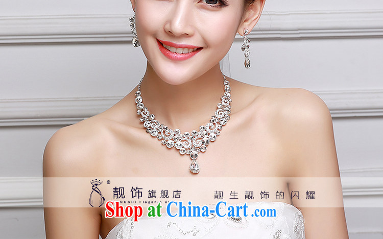 Beautiful ornaments 2015 new bridal Crown necklace earrings jewelry 3-Piece wedding dresses accessories accessories white factory direct pictures, price, brand platters! Elections are good character, the national distribution, so why buy now enjoy more preferential! Health