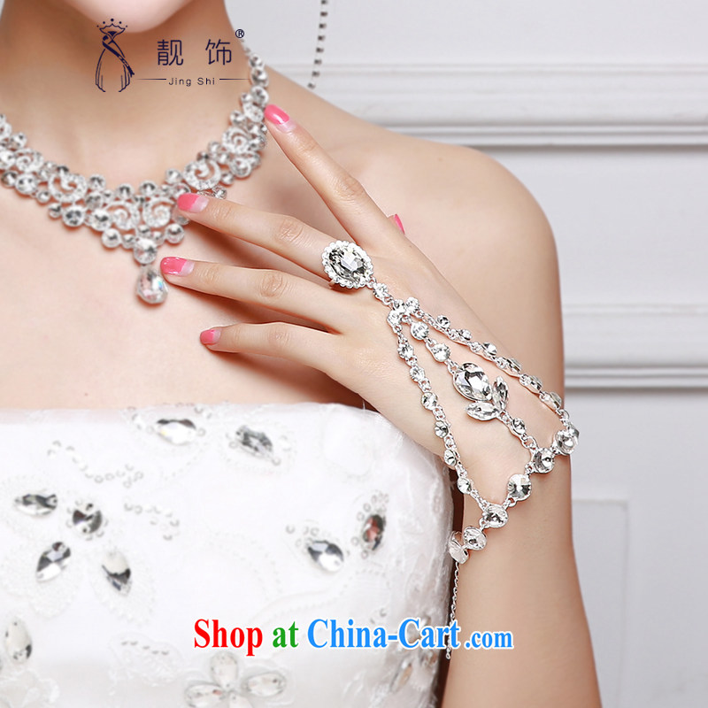 Beautiful ornaments 2015 new bridal jewelry with ring ring to link one link marriage supplies