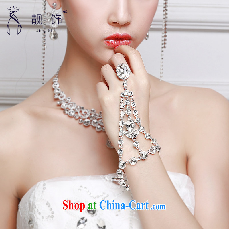Beautiful ornaments 2015 new bridal jewelry with ring ring to link one link marriage supplies, beautiful ornaments JinGSHi), shopping on the Internet