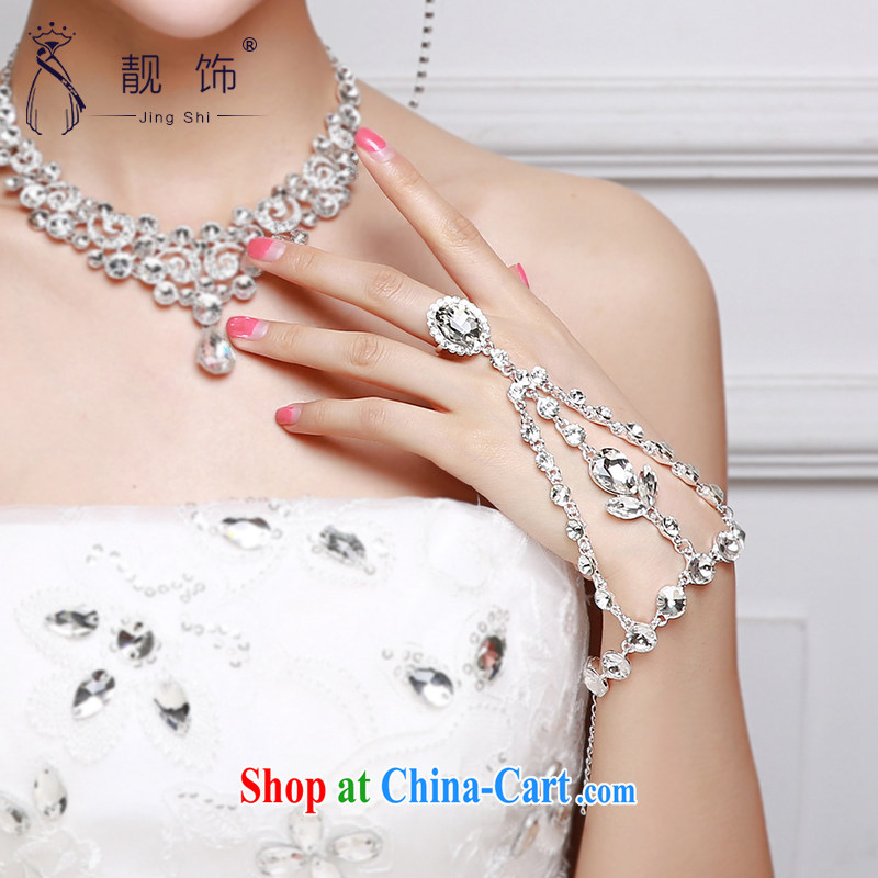 Beautiful ornaments 2015 new bridal jewelry with ring ring to link one link marriage supplies, beautiful ornaments JinGSHi), shopping on the Internet