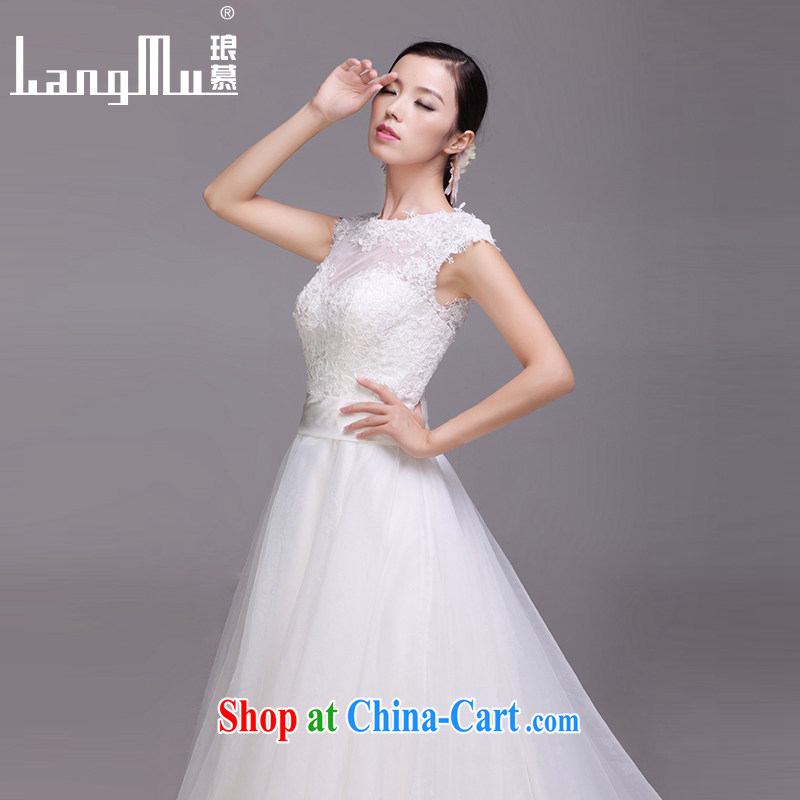 In Luang Prabang in 2015 of new round-collar wedding dresses Lace Embroidery zipper tail wedding customized advanced customization, Luang Prabang, and shopping on the Internet
