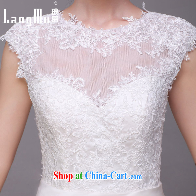 In Luang Prabang in 2015 of new round-collar wedding dresses Lace Embroidery zipper tail wedding customized advanced customization, Luang Prabang, and shopping on the Internet