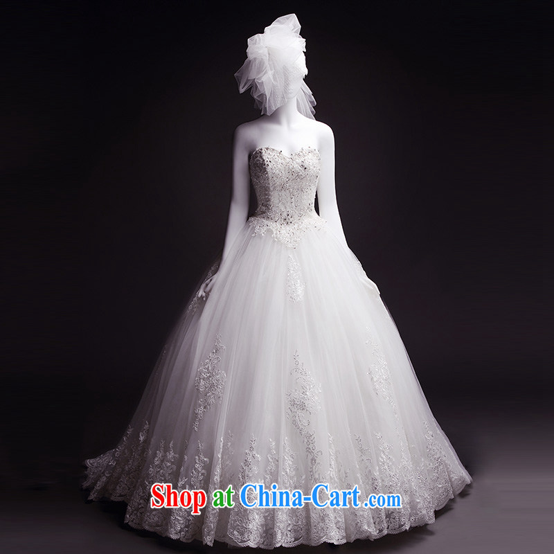 Garden spring new and wiped his chest a shoulder-tail wedding dresses new 2015 winter drilling lace straps with 173 - L