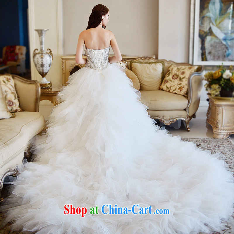 full court-fang, Guyana wedding dresses spring 2015 feather wiped his chest long-tail bridal wedding canopy skirts to align paragraph 173 - M, garden, shopping on the Internet