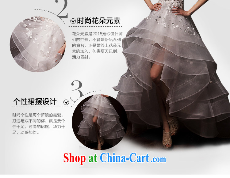 On the wedding dresses new 2015 spring and winter feathers advisory committee, personalized cuff short before long lace wedding white L pictures, price, brand platters! Elections are good character, the national distribution, so why buy now enjoy more preferential! Health