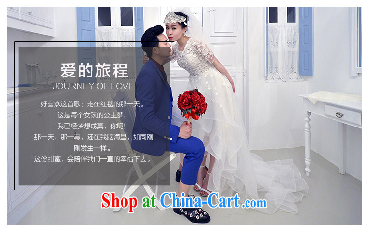 On the wedding dresses new 2015 spring and winter feathers advisory committee, personalized cuff short before long lace wedding white L pictures, price, brand platters! Elections are good character, the national distribution, so why buy now enjoy more preferential! Health