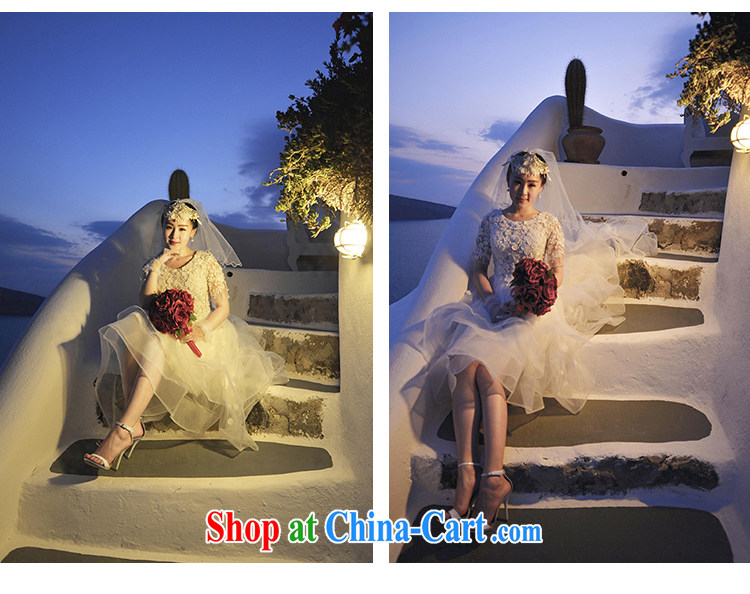 On the wedding dresses new 2015 spring and winter feathers advisory committee, personalized cuff short before long lace wedding white L pictures, price, brand platters! Elections are good character, the national distribution, so why buy now enjoy more preferential! Health