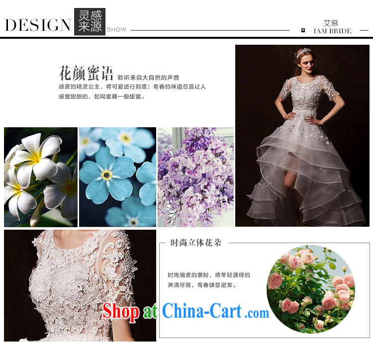 On the wedding dresses new 2015 spring and winter feathers advisory committee, personalized cuff short before long lace wedding white L pictures, price, brand platters! Elections are good character, the national distribution, so why buy now enjoy more preferential! Health