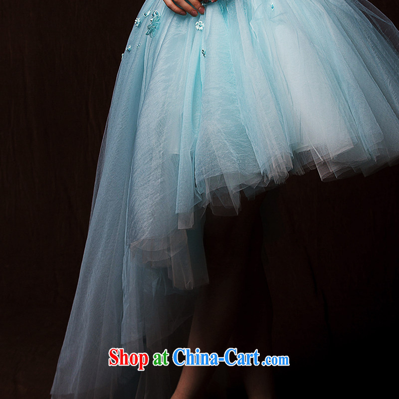 On the wedding dresses new 2015 Spring and Winter, film and wiped his chest color personalize the Short long marriage blue lake L, AIDS, and shopping on the Internet