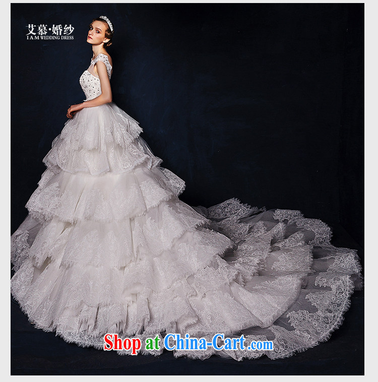 On the wedding dresses new 2015 Spring and Winter, detailed lace high waist shaggy dress tail wedding white L pictures, price, brand platters! Elections are good character, the national distribution, so why buy now enjoy more preferential! Health
