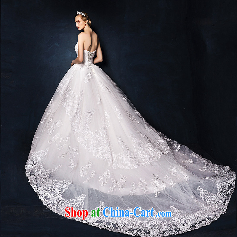 On the wedding dresses new 2015 Spring and Winter mute could erase chest lace shaggy dress long-tail wedding white L, AIDS, and, shopping on the Internet