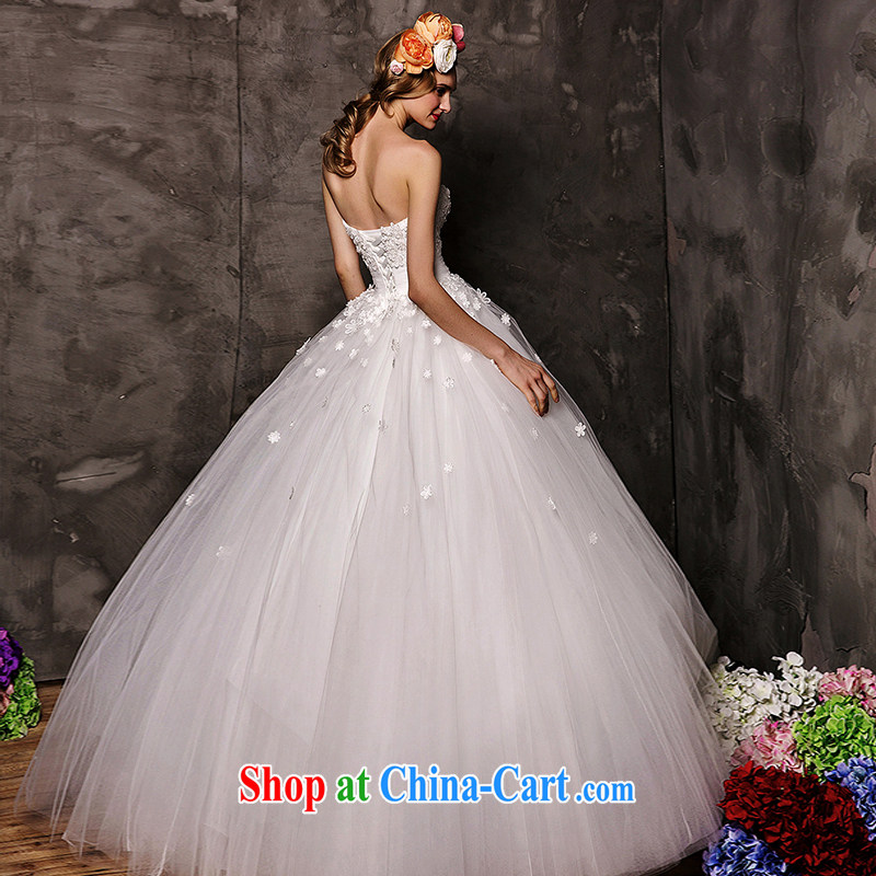 On the wedding dresses new 2015 Spring and Winter and improving reproductive erase chest wall also two through with shaggy dress wedding white M, AIDS, and, shopping on the Internet