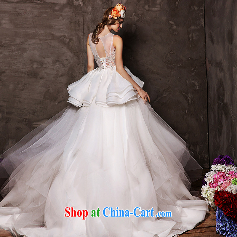 On the wedding dresses new 2015 spring and winter rain -- half and lace sexy with shaggy dress wedding white L, AIDS, and shopping on the Internet