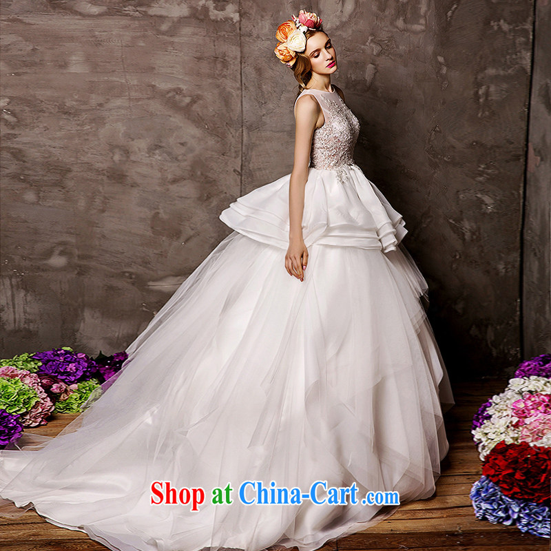 On the wedding dresses new 2015 spring and winter rain -- half and lace sexy with shaggy dress wedding white L, AIDS, and shopping on the Internet