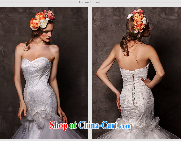 On the wedding dresses new 2015 Spring and Winter butterfly chestnut chest bare crowsfoot with shaggy dress wedding white L pictures, price, brand platters! Elections are good character, the national distribution, so why buy now enjoy more preferential! Health