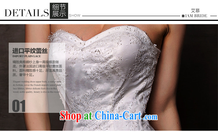 On the wedding dresses new 2015 Spring and Winter butterfly chestnut chest bare crowsfoot with shaggy dress wedding white L pictures, price, brand platters! Elections are good character, the national distribution, so why buy now enjoy more preferential! Health