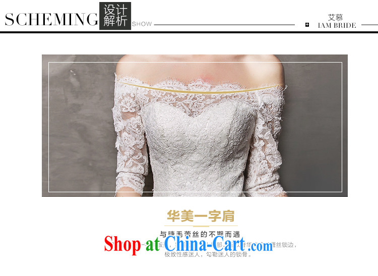 On the wedding dresses new 2015 spring and winter, according to long-sleeved one shoulder lace shaggy skirts trailing white L pictures, price, brand platters! Elections are good character, the national distribution, so why buy now enjoy more preferential! Health