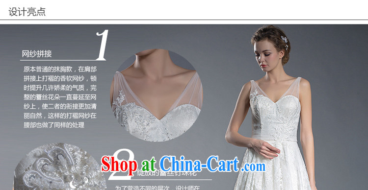 2015 new bridal lace shoulders V collar wedding high waist Korean flower tail wedding pregnant larger wedding 401501379 white XL code 20 days pre-sale pictures, price, brand platters! Elections are good character, the national distribution, so why buy now enjoy more preferential! Health