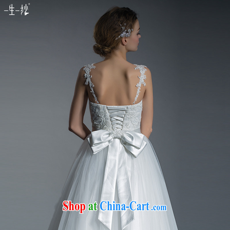 2015 new parquet drill wiped his chest by going out with graphics thin sexy shaggy dress wedding dresses adjustable lace straps 401401403 white XXL code 20 days, pre-sale, a yarn, shopping on the Internet