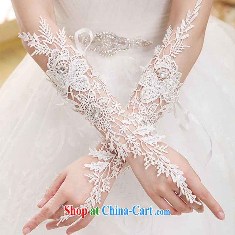 Time Syrian lace Openwork bridal gloves upscale luxury parquet drill long gown wedding gloves and elegant antique wedding supplies accessories, time, and, on-line shopping