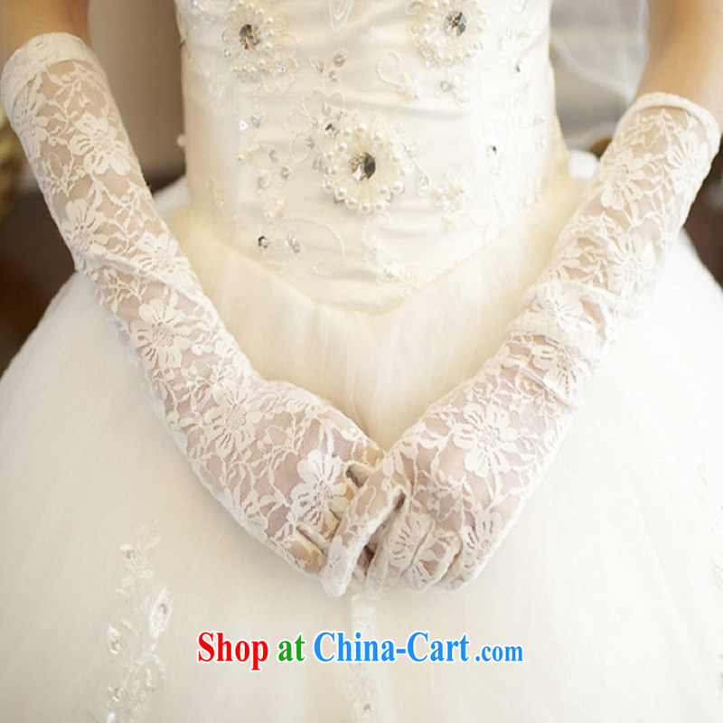Time his new bride wedding gloves Long, silk gloves white wedding gloves Web yarn gloves wedding accessories, time, and shopping on the Internet