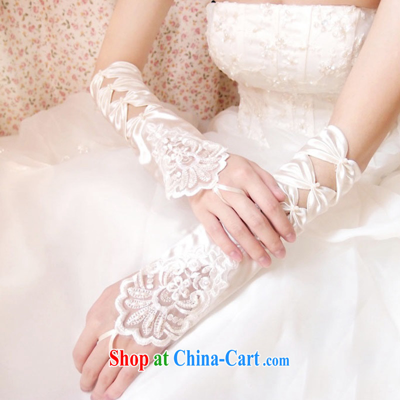 Syria Time spring 2015 new wedding gloves Long White bow-tie in the gloves married women wedding dresses accessories girls, time, and shopping on the Internet